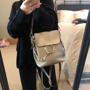 chloe backpack grey